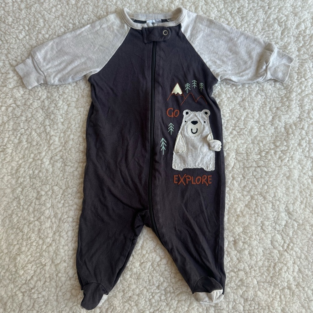 Gerber Zipper Footie Onesie
